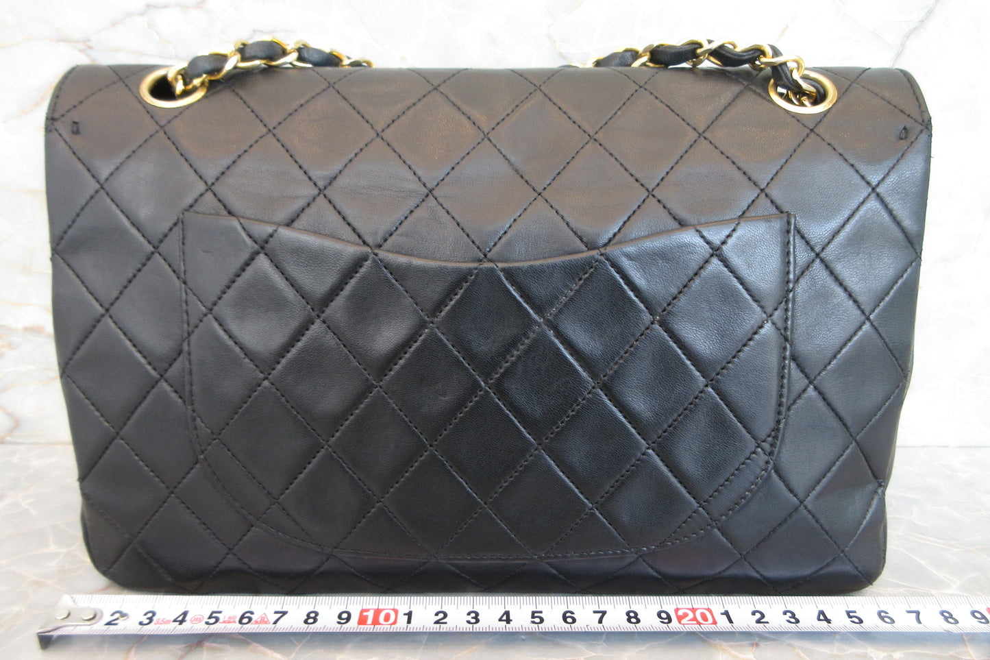 CHANEL/シャネル マトラッセＷフラップチェーンショルダーバッグ ラムスキン ブラック/ゴールド金具 ショルダーバッグ 700070217