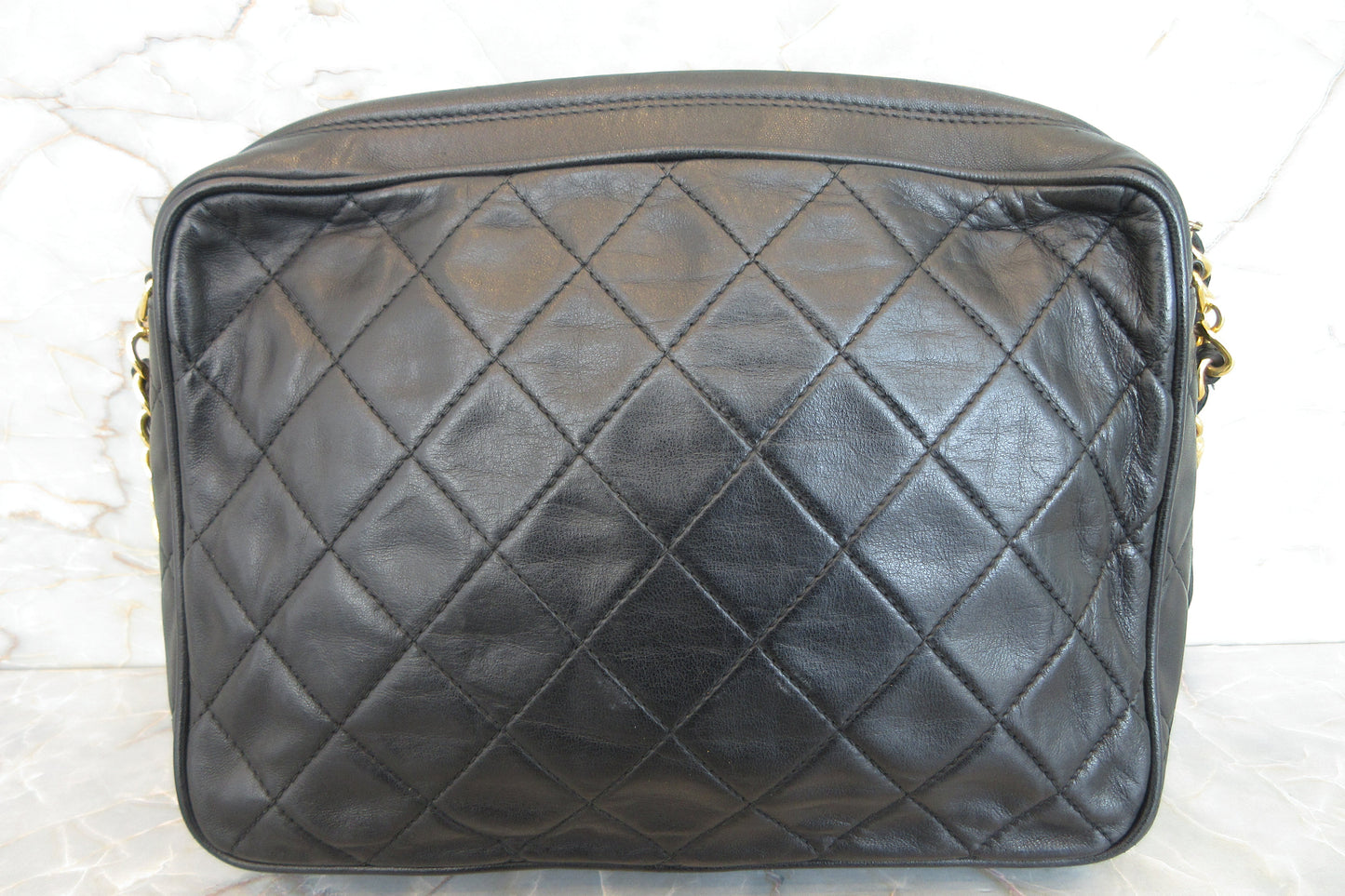 CHANEL/シャネル マトラッセフリンジチェーンショルダーバッグ ラムスキン ブラック/ゴールド金具 ショルダーバッグ 700070212