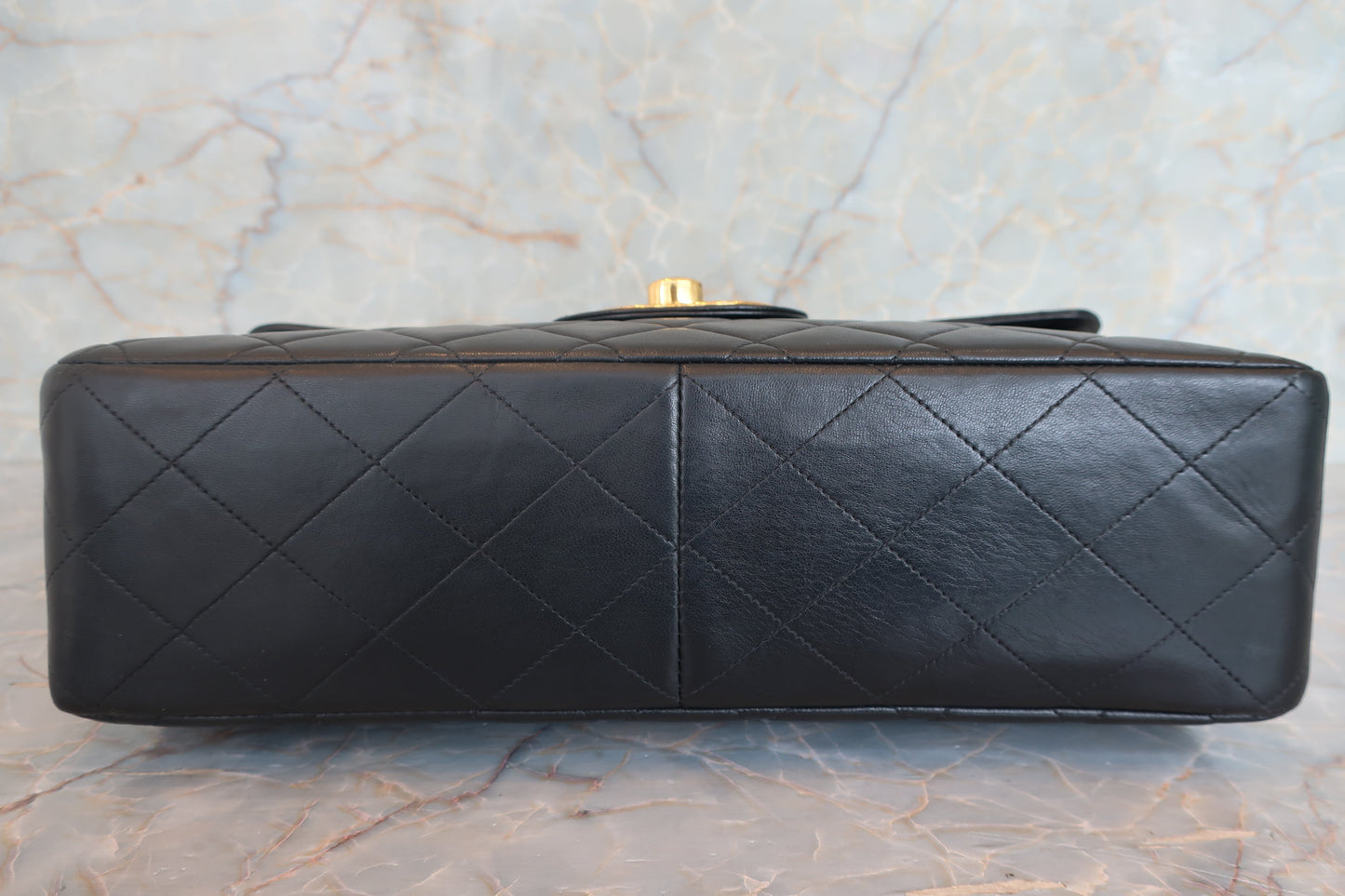 CHANEL/シャネル 中マトラッセシングルフラップチェーンショルダーバッグ ラムスキン ブラック/ゴールド金具 ショルダーバッグ 700050046