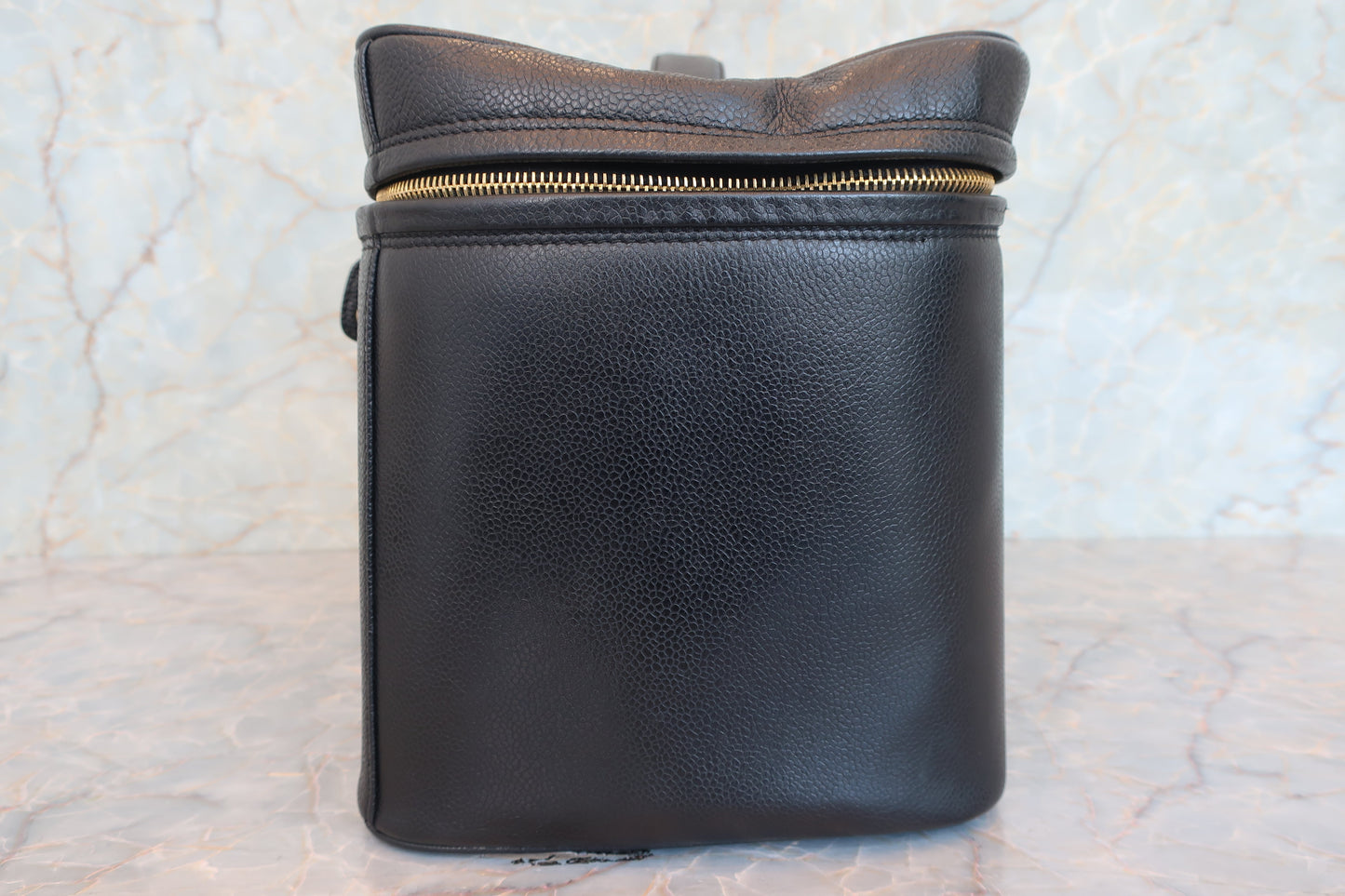 CHANEL/シャネル ココマーク2WAYチェーンショルダーバッグ キャビアスキン ブラック/ゴールド金具 バニティ 700070262