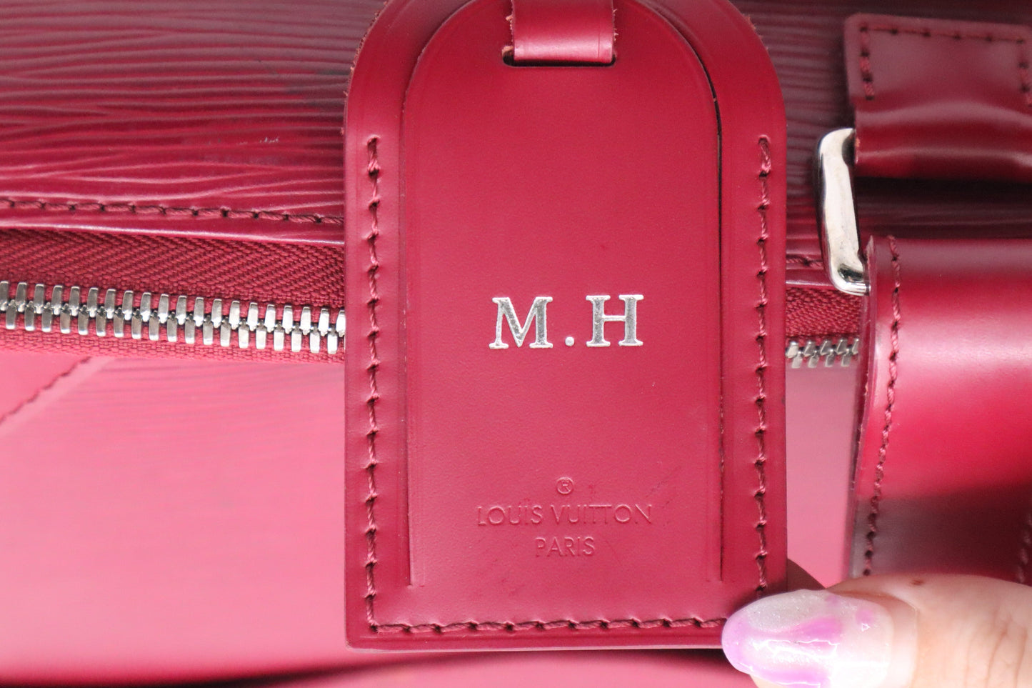 Louis Vuitton Pegase 55 in Rouge Pomodoro Epi Leather
