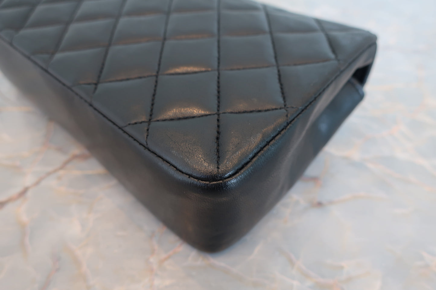 CHANEL/シャネル ミニマトラッセチェーンショルダーバッグ ラムスキン ブラック/ゴールド金具 ショルダーバッグ 700070275