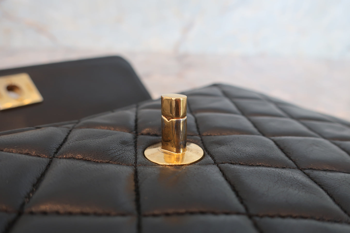 CHANEL/シャネル ミニマトラッセチェーンショルダーバッグ ラムスキン ブラック/ゴールド金具 ショルダーバッグ 700070275