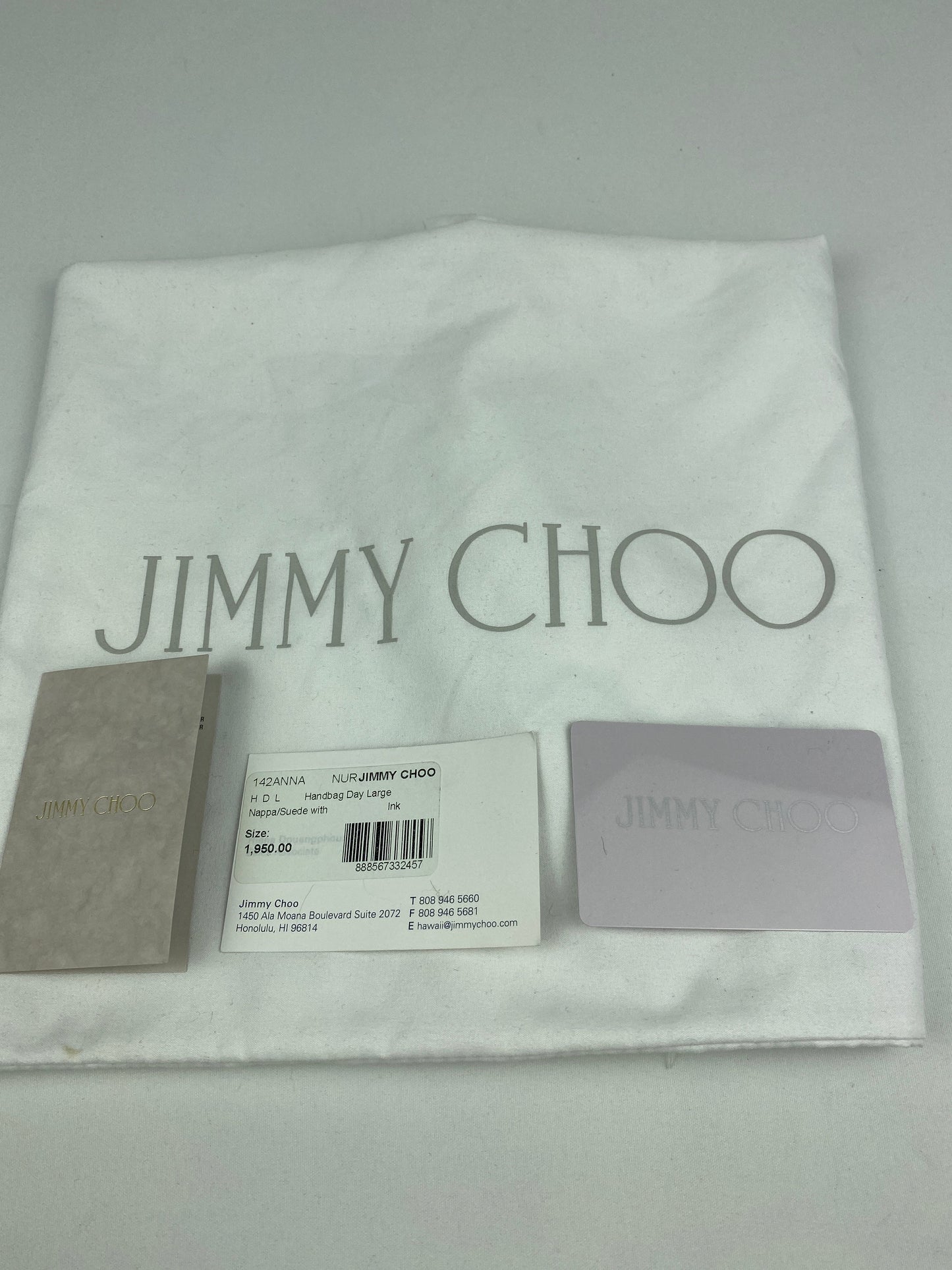 JIMMY CHOO - ANNA LARGE STUDDED HOBO IN INK