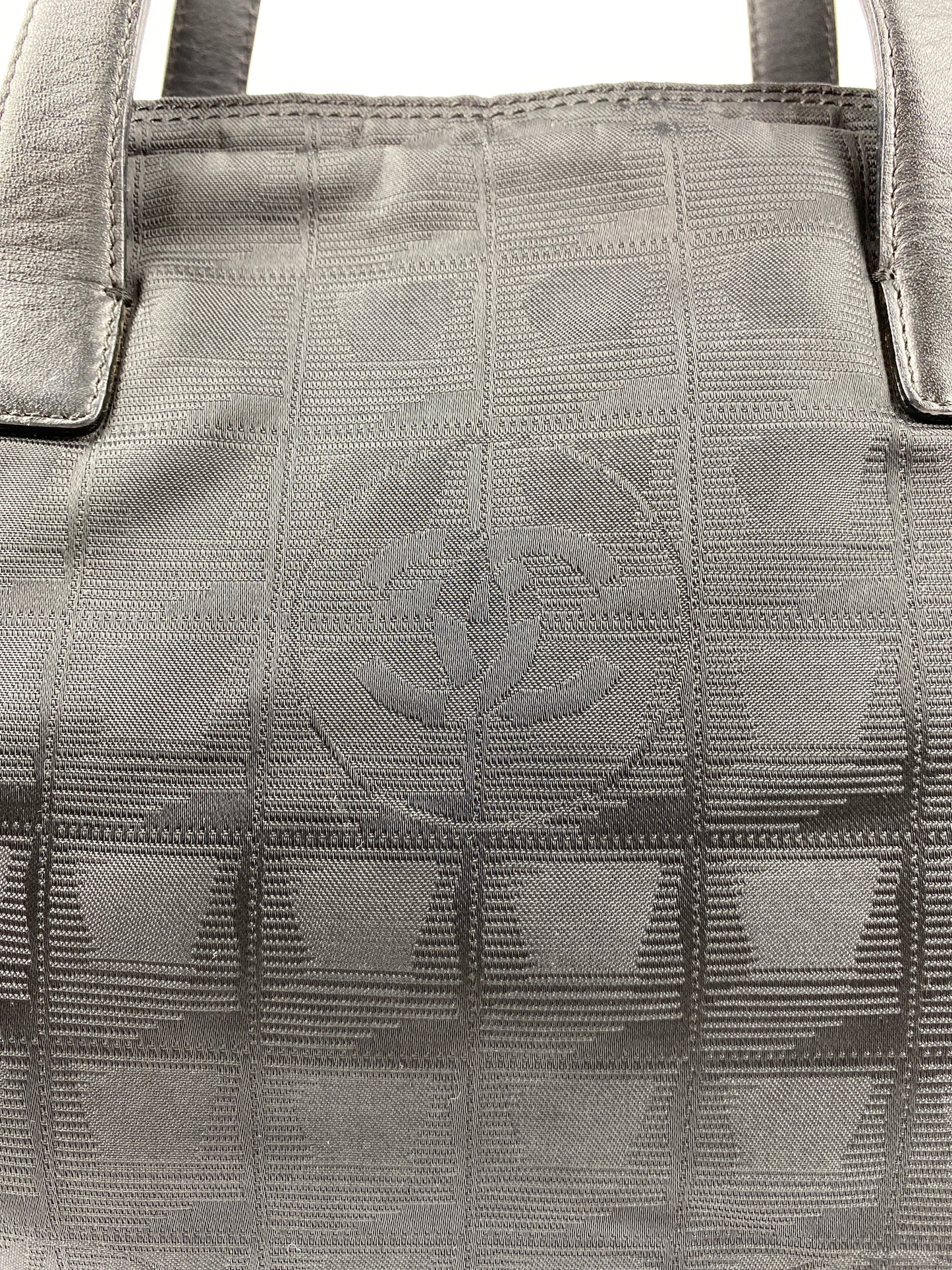 CHANEL - TRAVEL LINE BAG SATCHEL IN BLACK NYLON