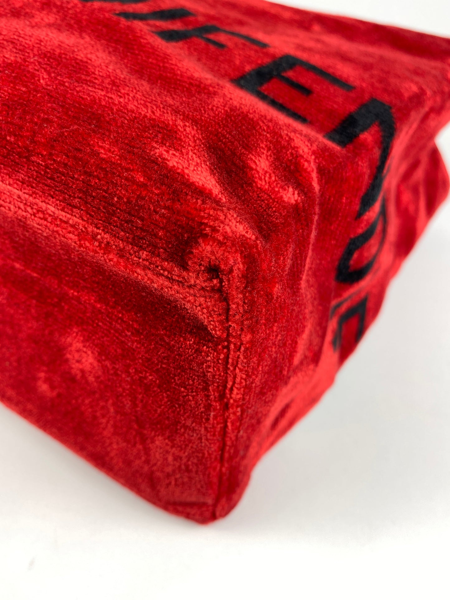 FENDI - RED VELOUR TOTE BAG - MADE IN ITALY VINTAGE