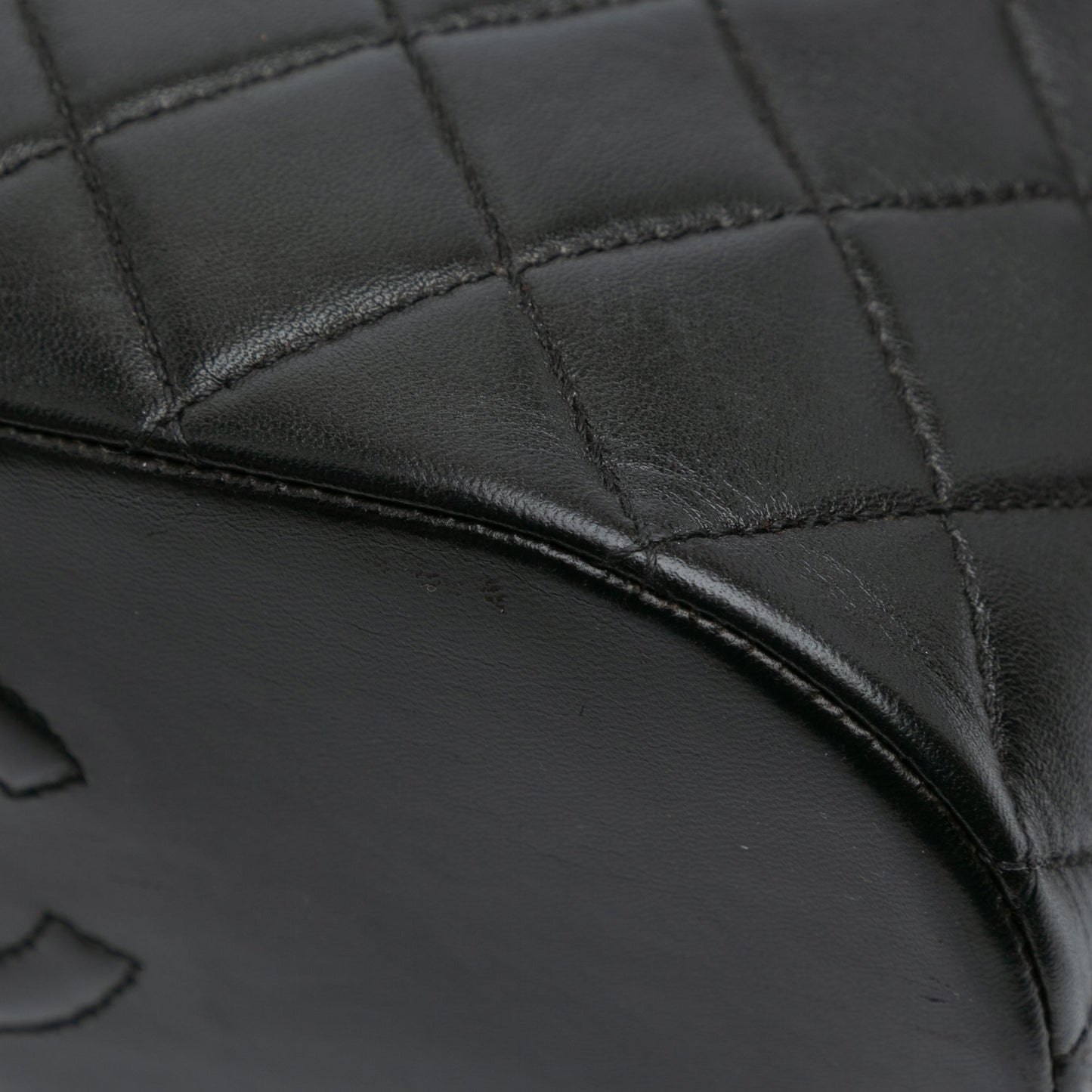 Black Chanel Quilted Lambskin Shoulder Bag