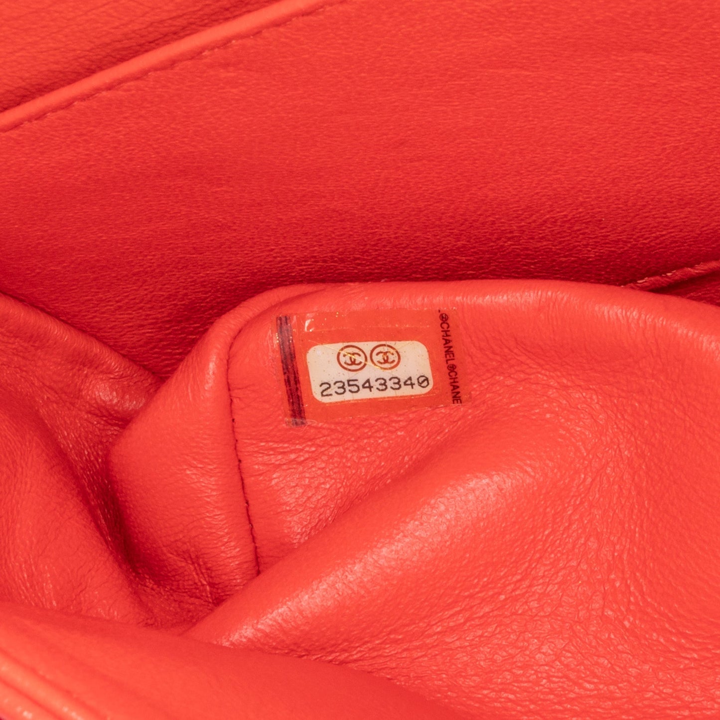 Red Chanel Medium Classic Chevron Lambskin Double Flap Shoulder Bag