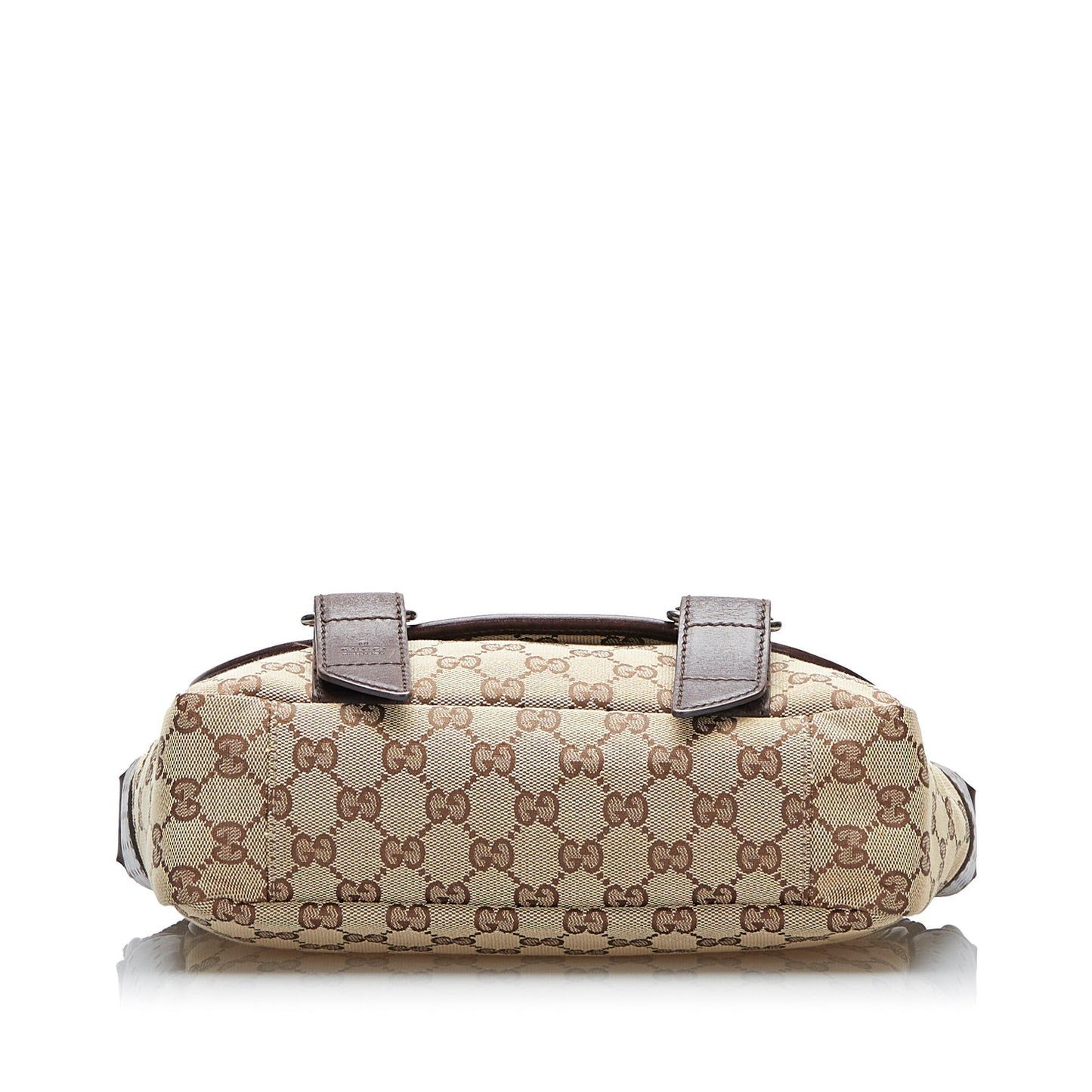 Gucci GG Canvas Belt Flap Messenger Crossbody Bag