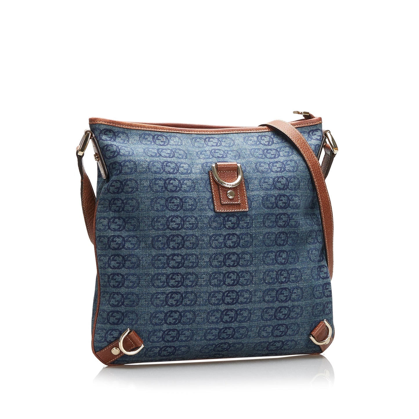 Gucci GG Denim Abbey D-Ring Crossbody Bag