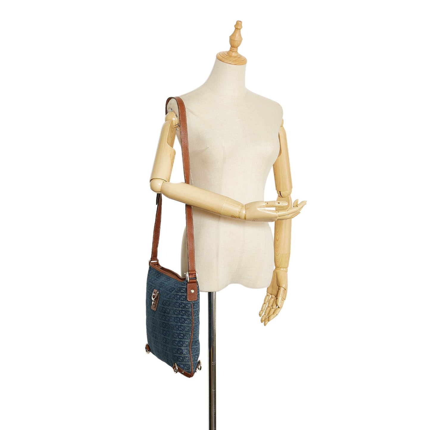 Gucci GG Denim Abbey D-Ring Crossbody Bag