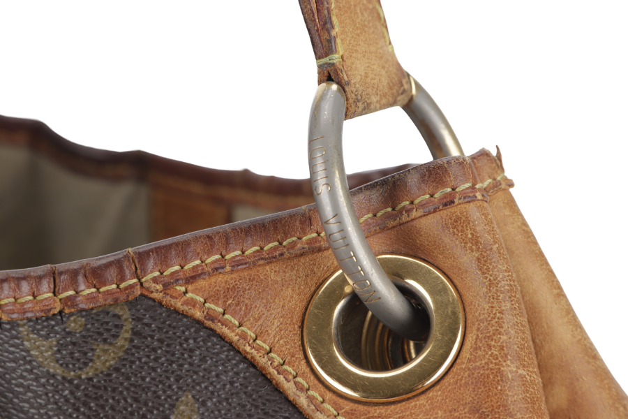 LOUIS VUITTON GALLIERA SHOULDER BAG PM MONOGRAM COATED CANVAS GOLD HARDWARE NO DUST COVER