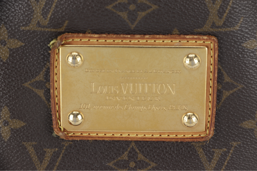 LOUIS VUITTON GALLIERA SHOULDER BAG PM MONOGRAM COATED CANVAS GOLD HARDWARE NO DUST COVER