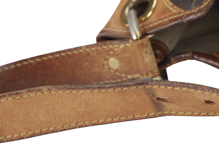 LOUIS VUITTON GALLIERA SHOULDER BAG PM MONOGRAM COATED CANVAS GOLD HARDWARE NO DUST COVER
