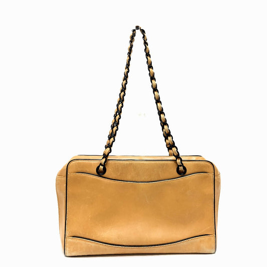 CHANEL Shoulder Bag Calf leather Brown COCO Mark Women Used