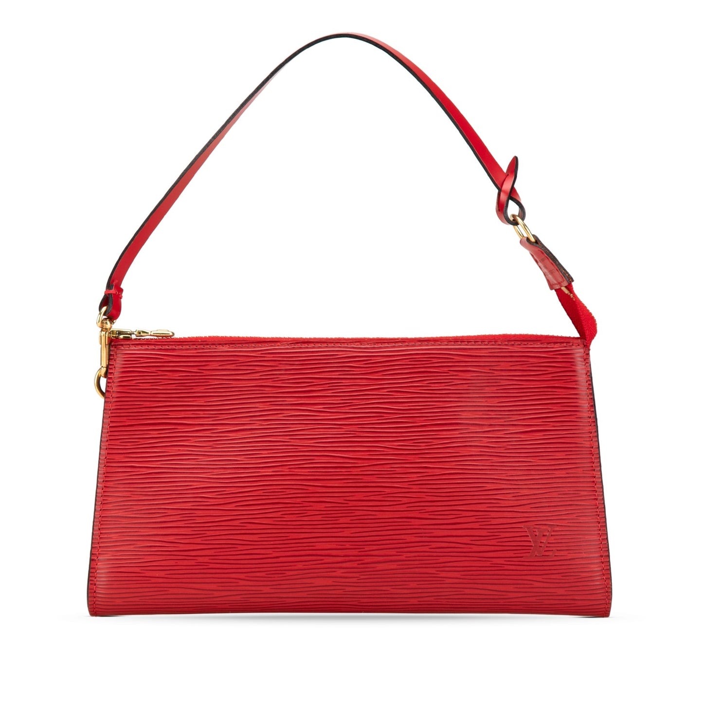 Red Louis Vuitton Epi Pochette Accessoires Shoulder Bag