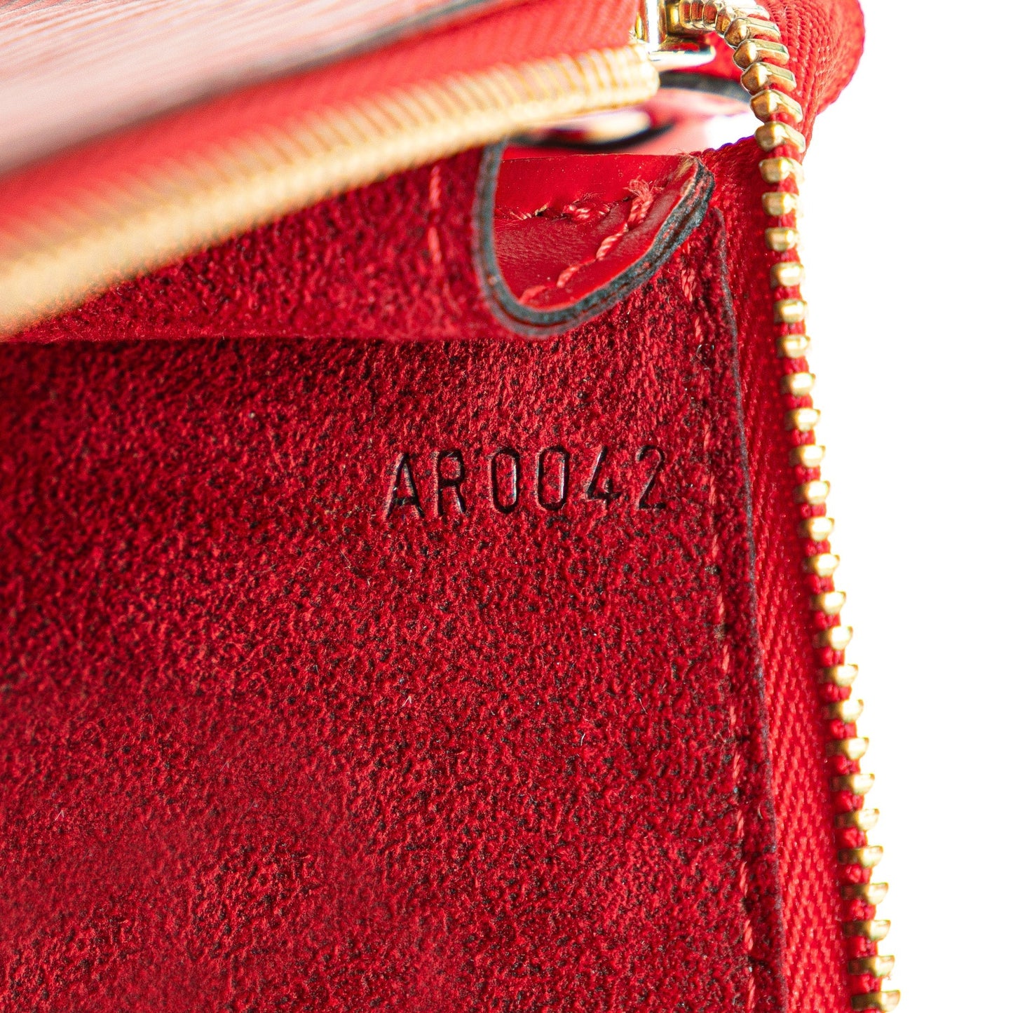 Red Louis Vuitton Epi Pochette Accessoires Shoulder Bag