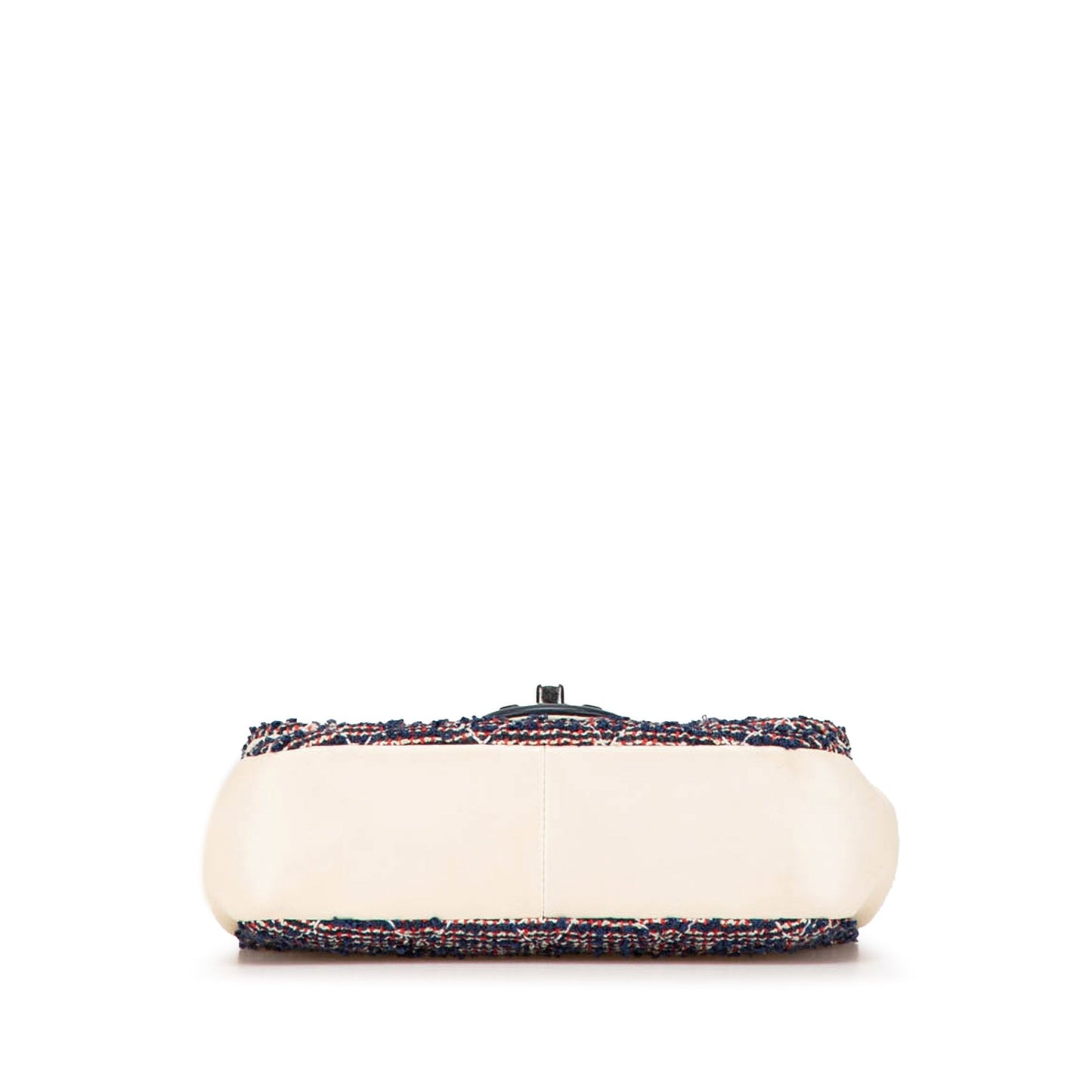 Blue Chanel Mini Rectangular Tweed Single Flap Shoulder Bag