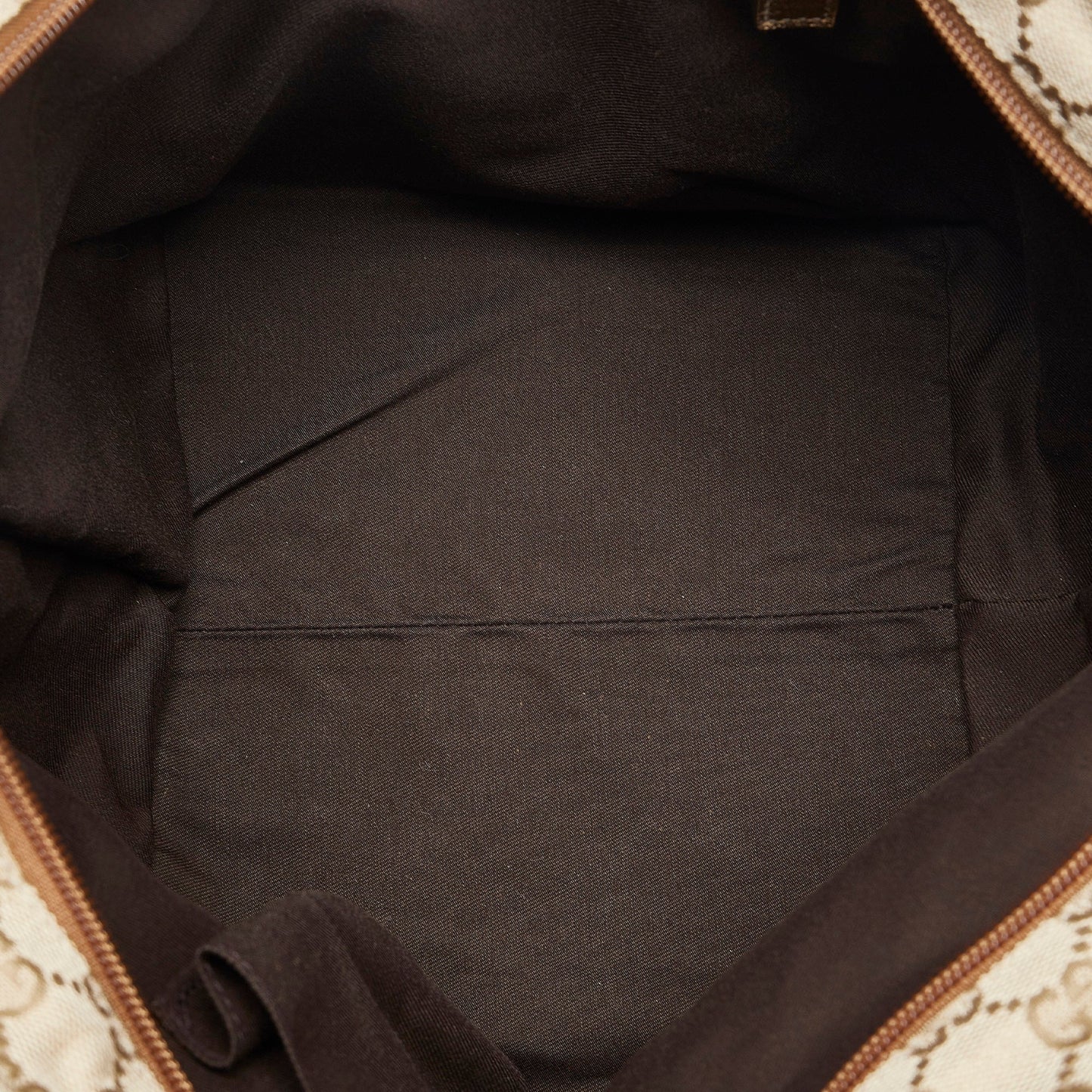 Brown Gucci GG Canvas Web Tote Bag