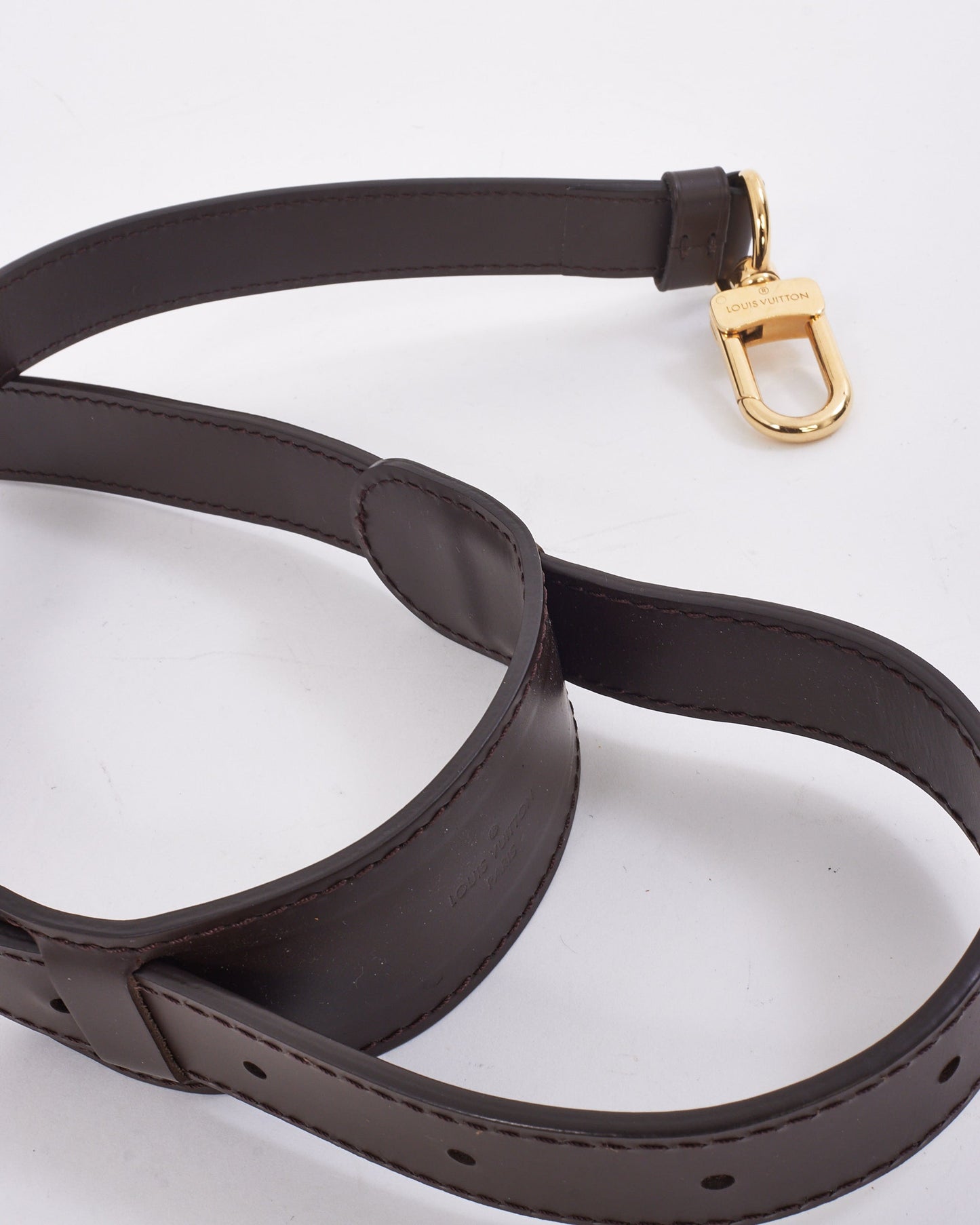 Louis Vuitton Brown Leather Shoulder Strap