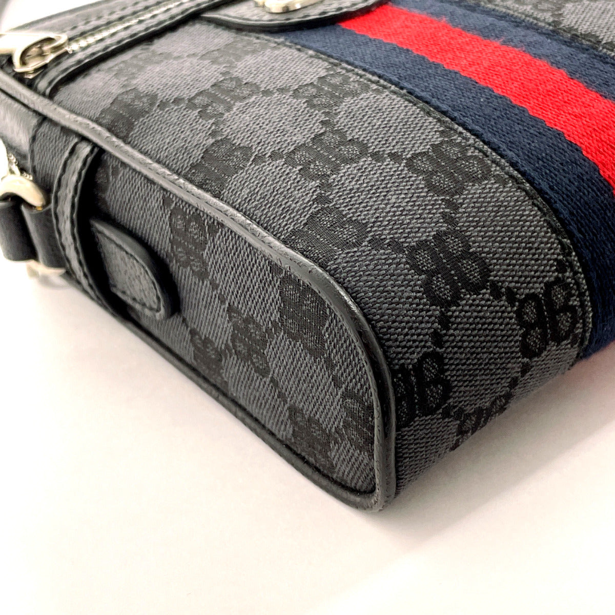 BALENCIAGA Shoulder Bag 680129 Canvas, Leather black The Hacker Project BALENCIAGAxGUCCI collaboration