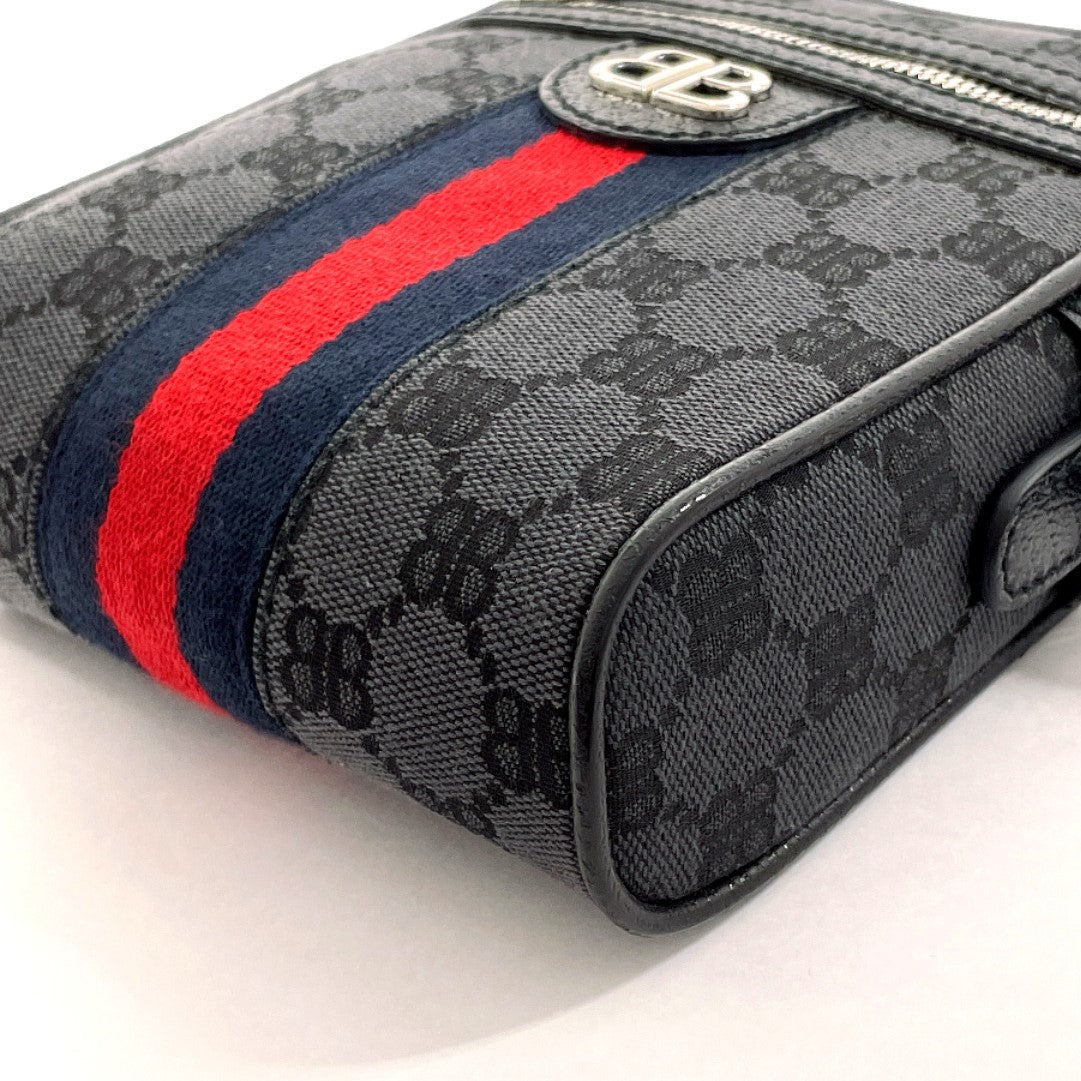 BALENCIAGA Shoulder Bag 680129 Canvas, Leather black The Hacker Project BALENCIAGAxGUCCI collaboration