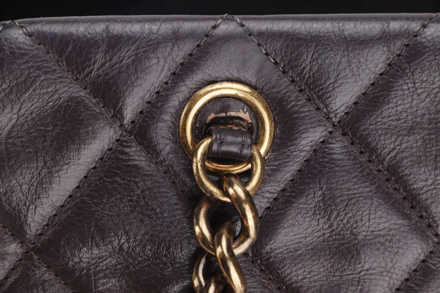 CHANEL QUILTED MATELASSE LAMBSKIN CC LOGO SHOULDER BAG (1739xxxx) GOLD HARDWARE, NO  & DUST COVER