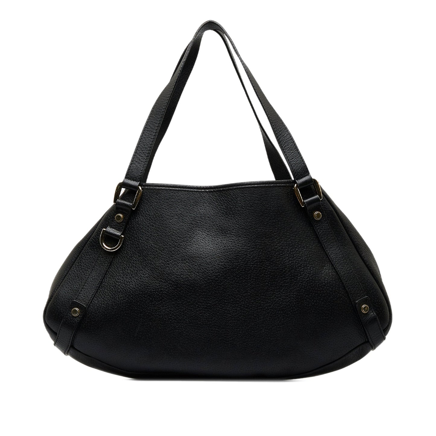 Black Gucci Leather Abbey Tote