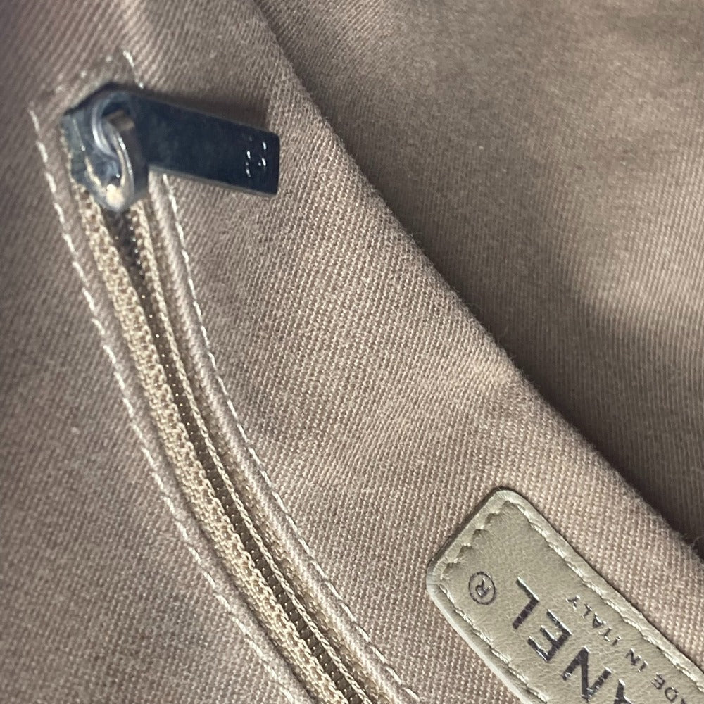 CHANEL Shoulder Bag Caviar skin Red logo CC COCO Mark