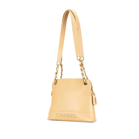 Yellow Chanel Caviar Shoulder Bag