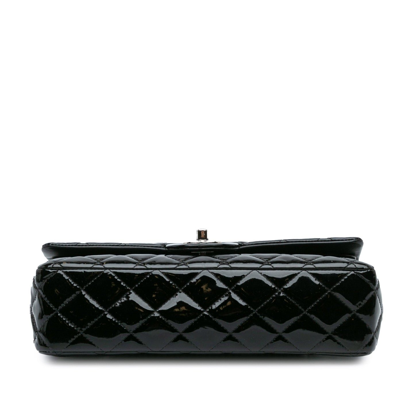 Black Chanel Medium Classic Patent Double Flap Shoulder Bag