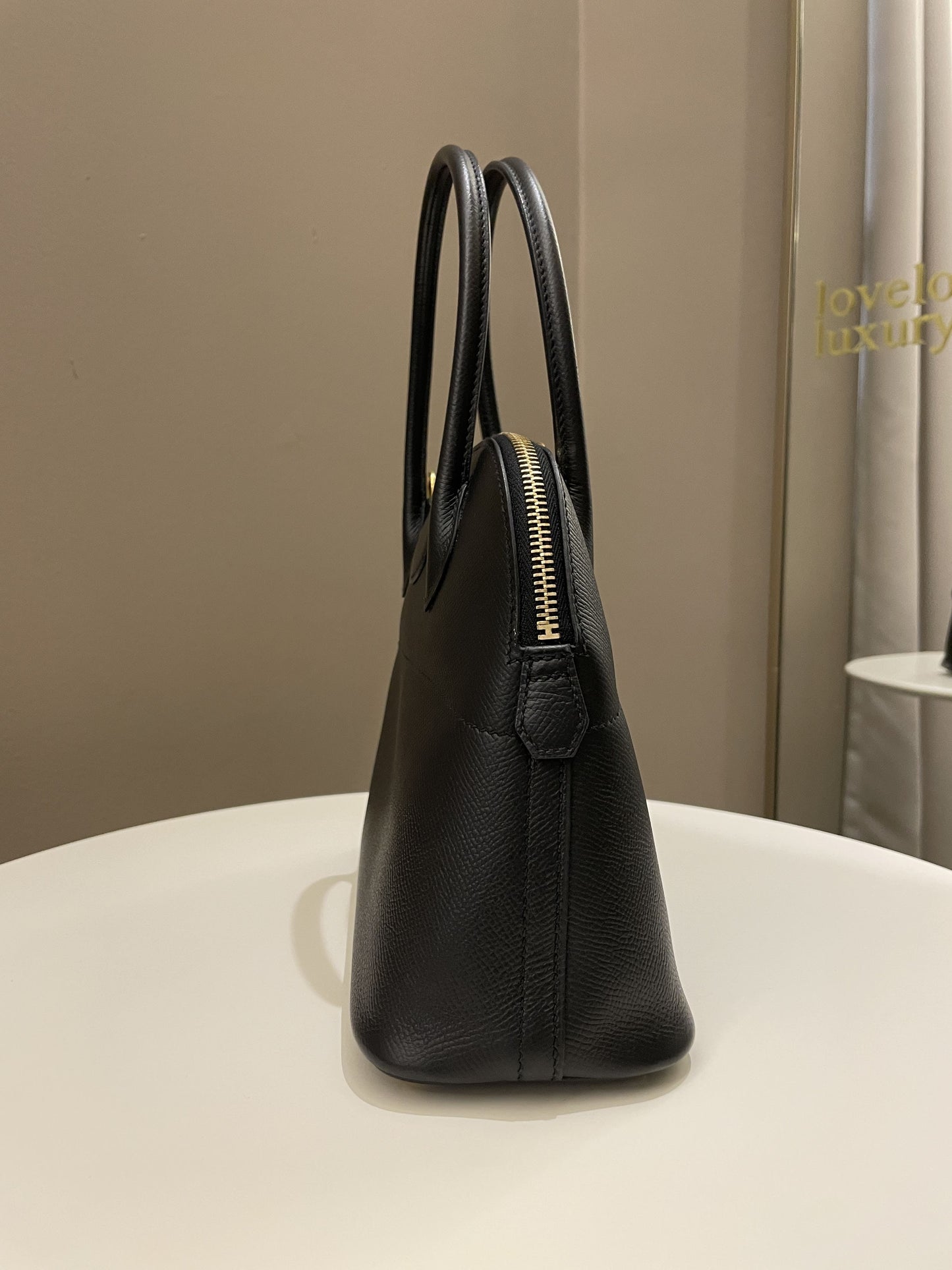 Hermes Bolide 27 Black Epsom