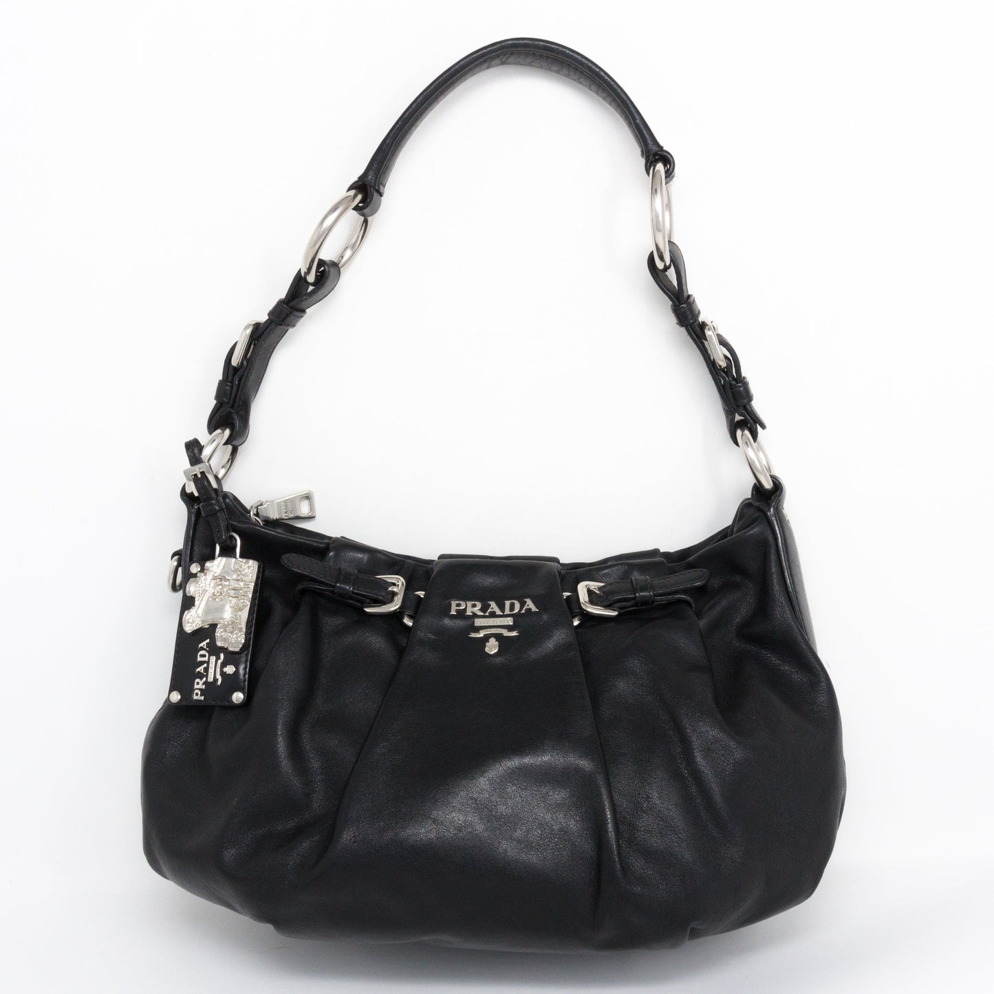 Shoulder Bag Black Leather