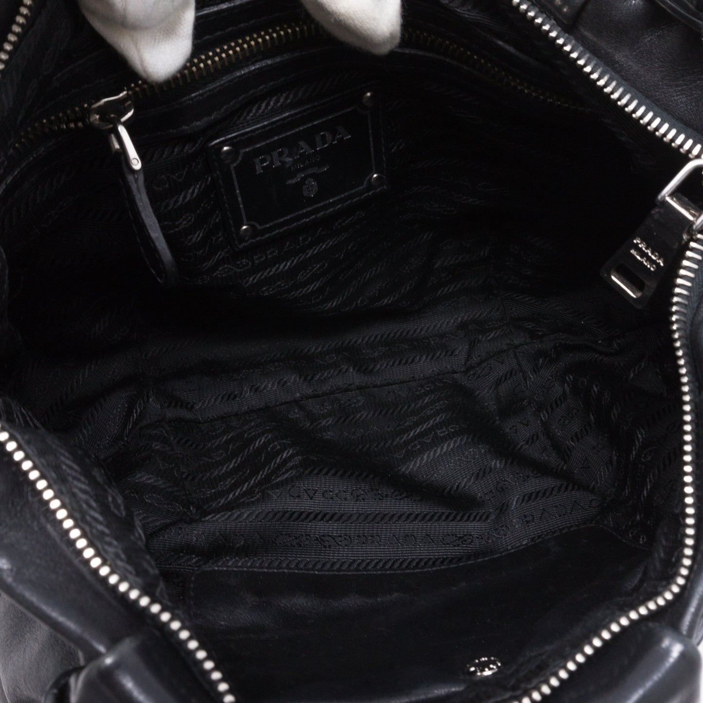 Shoulder Bag Black Leather