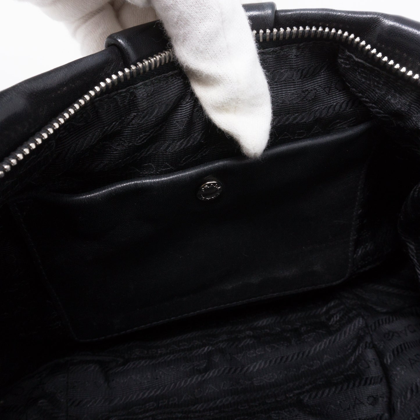 Shoulder Bag Black Leather