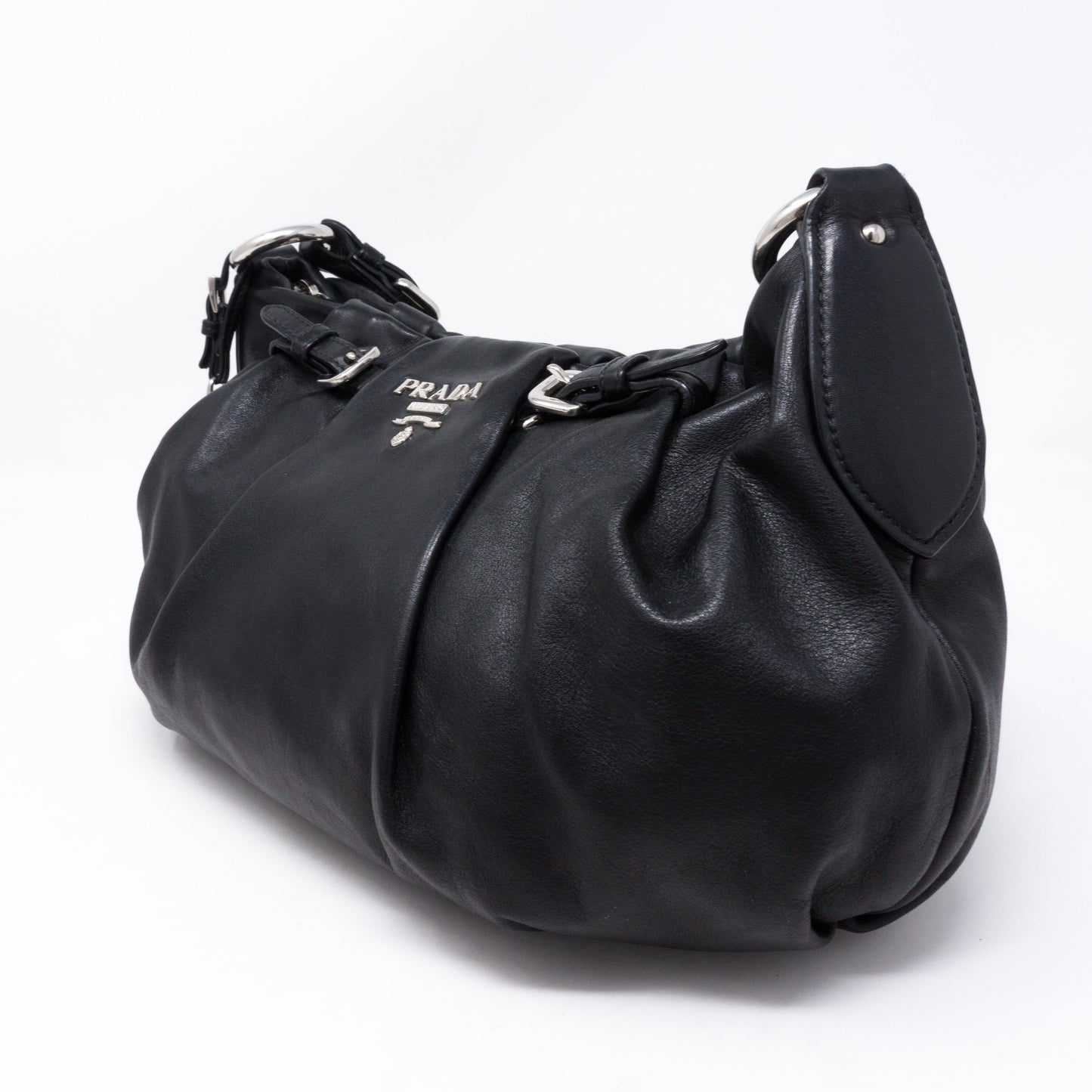 Shoulder Bag Black Leather