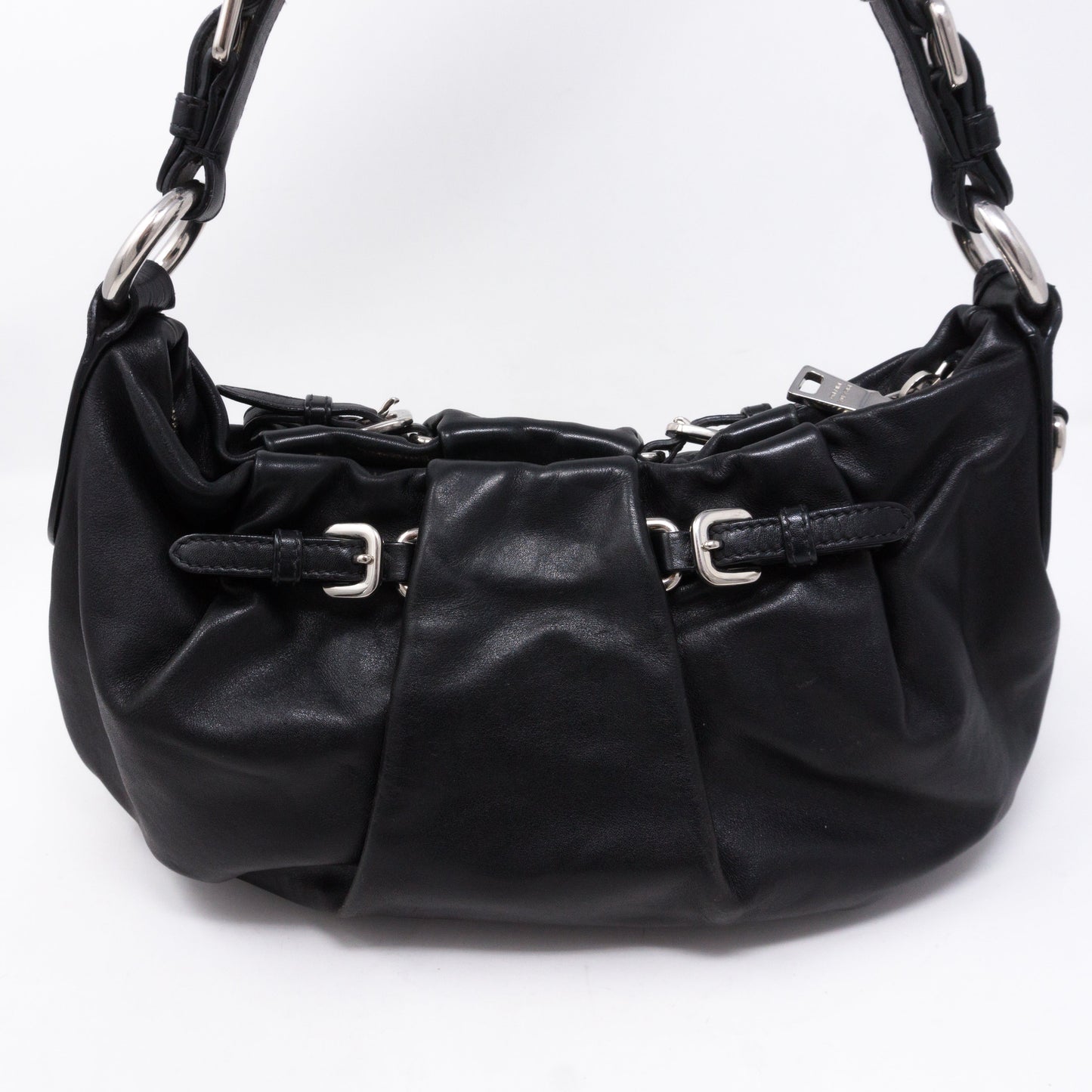 Shoulder Bag Black Leather