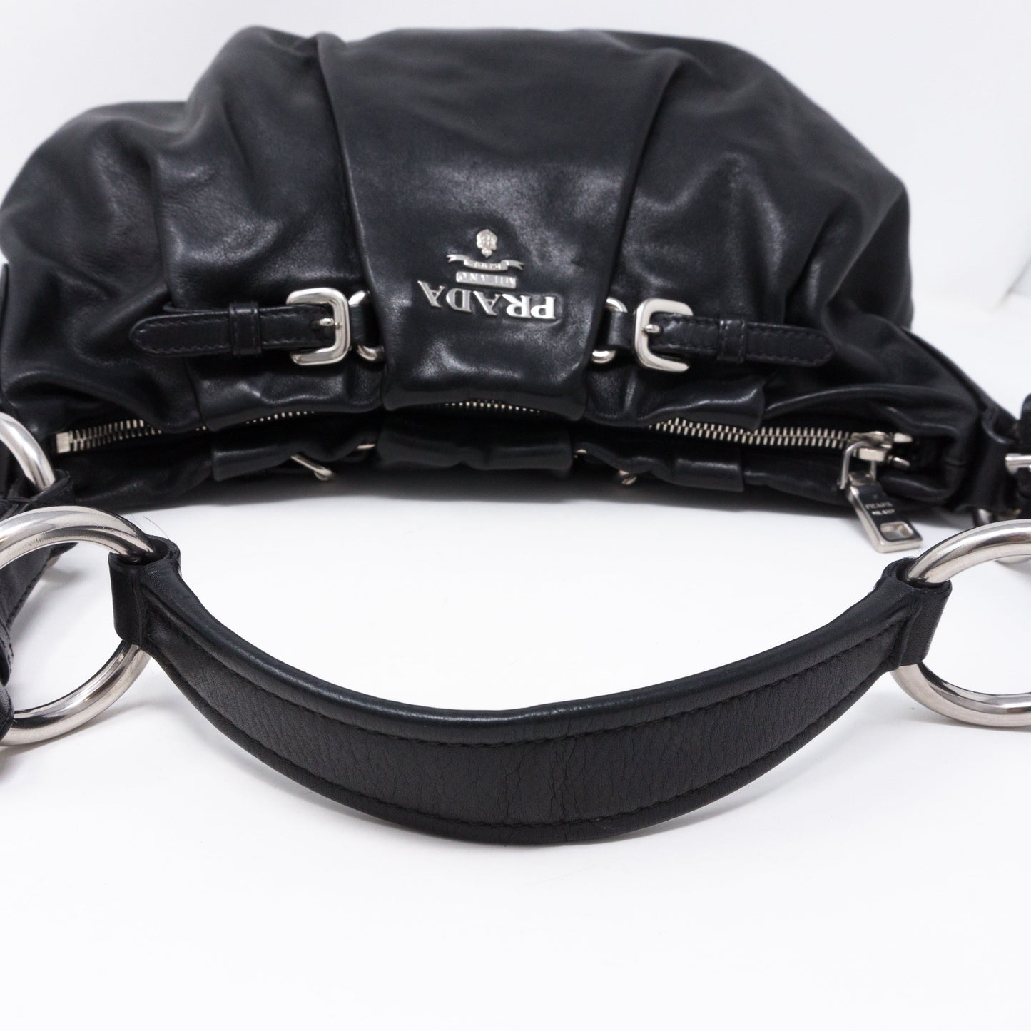 Shoulder Bag Black Leather