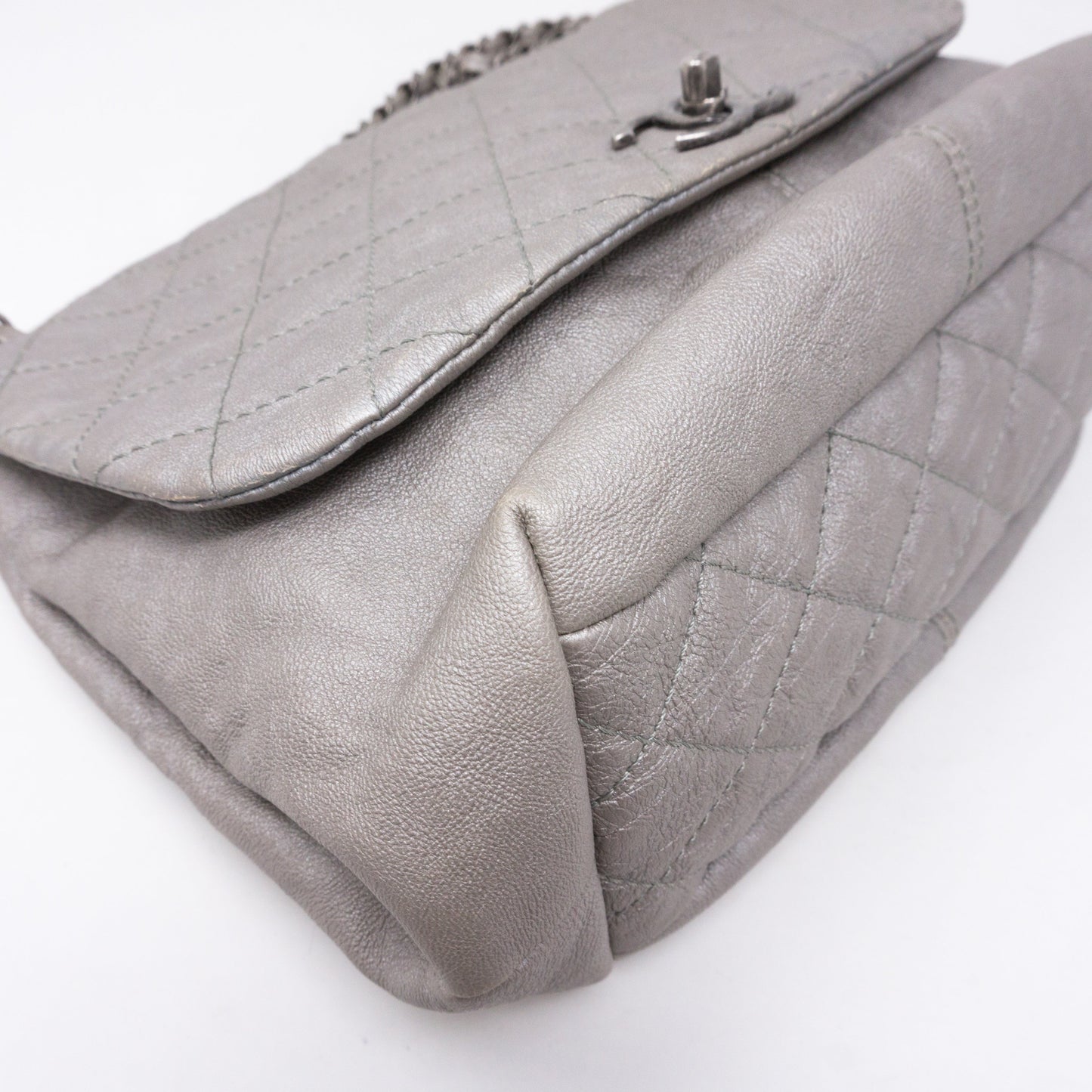 Quilted Soft Flap Medium Shoulder Bag