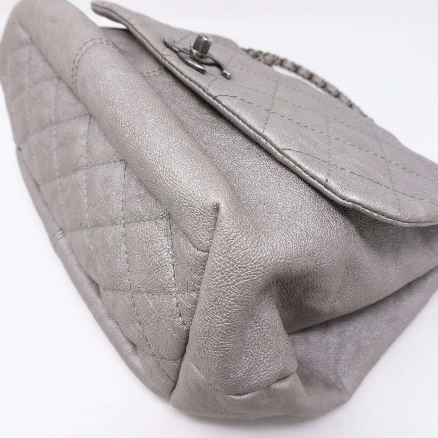 Quilted Soft Flap Medium Shoulder Bag