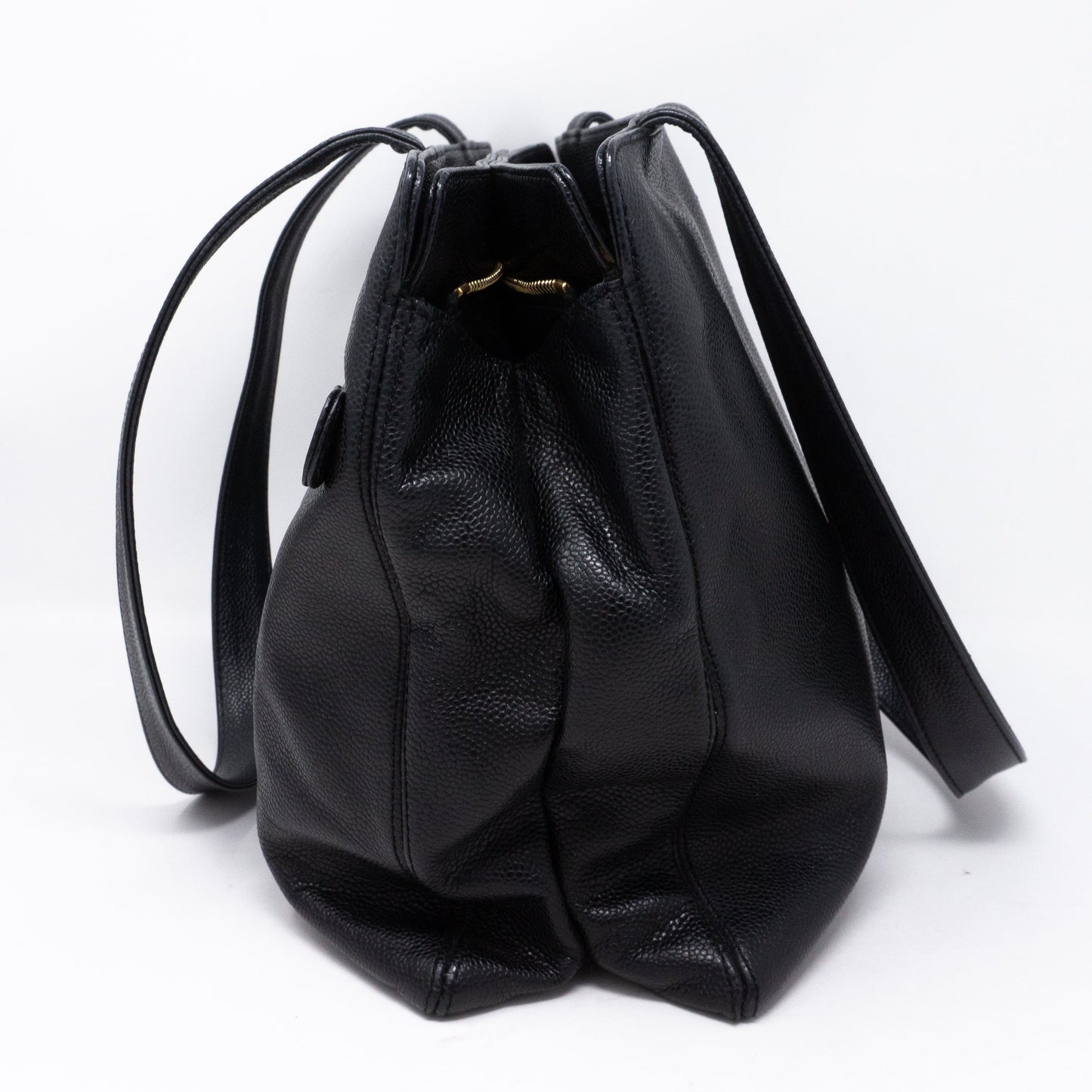 CC Shoulder Tote Black Caviar