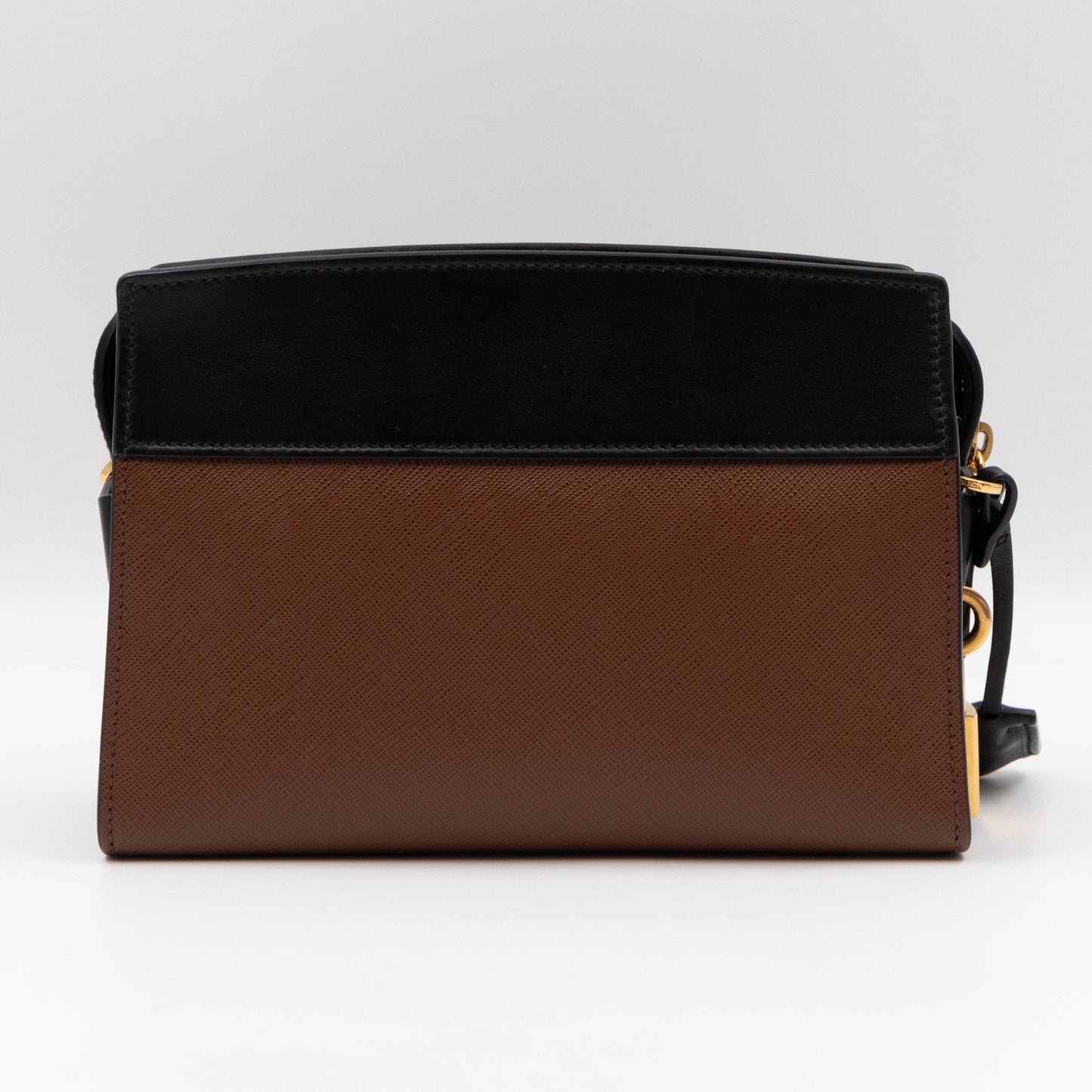 Esplanade Shoulder Bag Palissandro Brown & Noir Leather