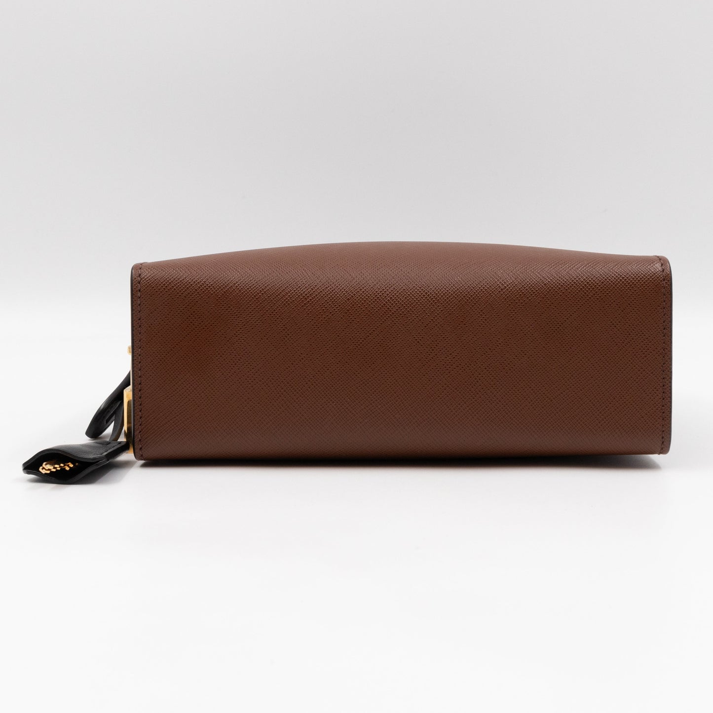 Esplanade Shoulder Bag Palissandro Brown & Noir Leather