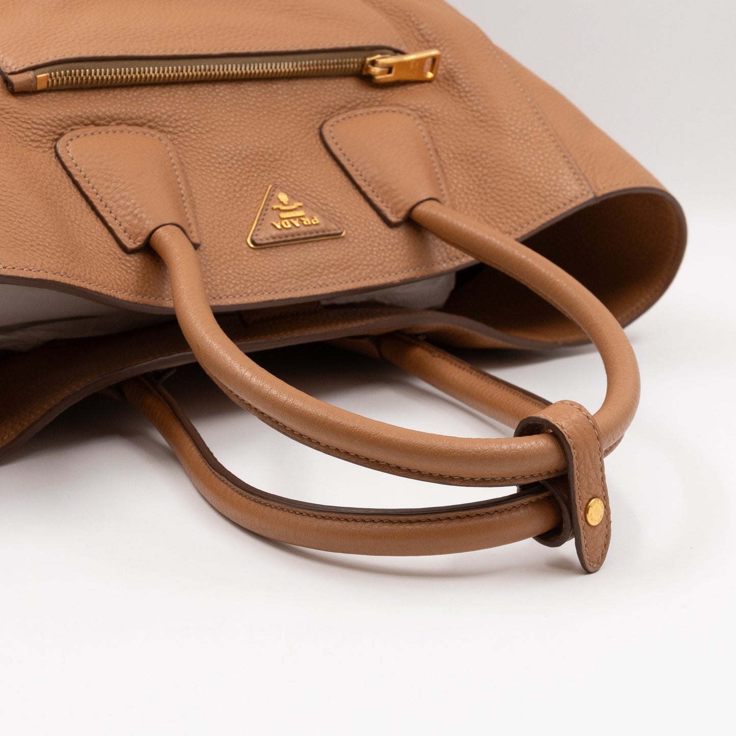 Shoulder Tote Bag Sughero Vitello Daino Leather