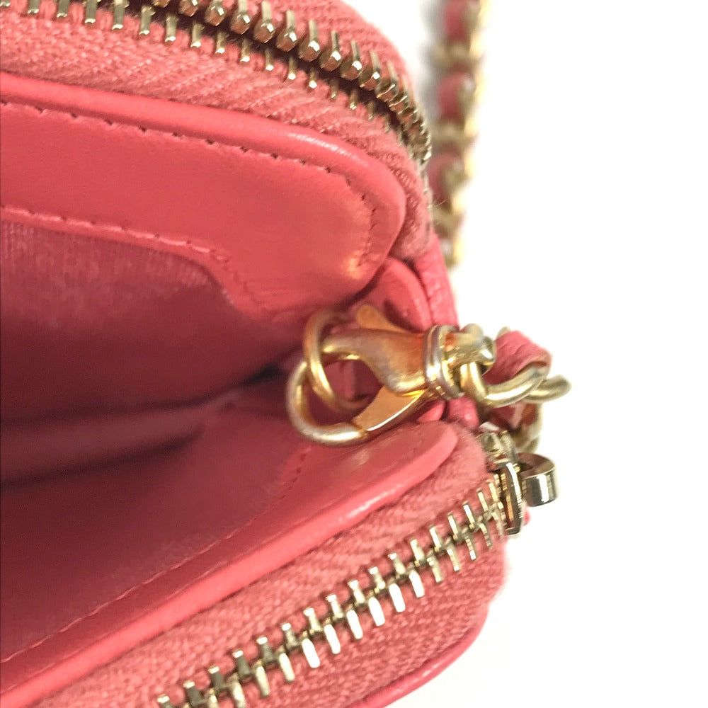 CHANEL Shoulder Bag A84069 Caviar skin Pink x Gold Metal CCCOCO Mark Boy Chanel COCO Mark