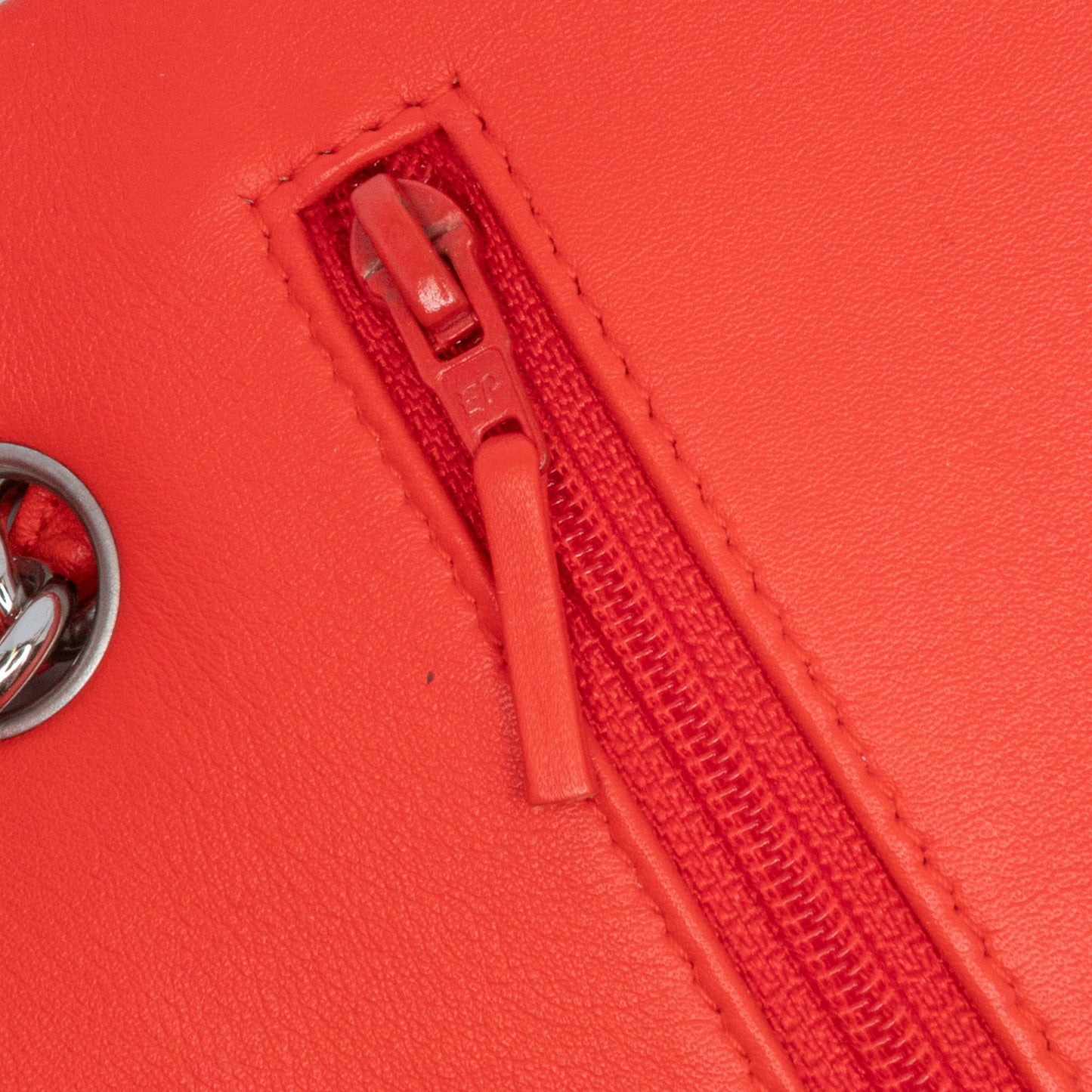 Orange Chanel Jumbo Classic Patent Stiped Double Flap Shoulder Bag