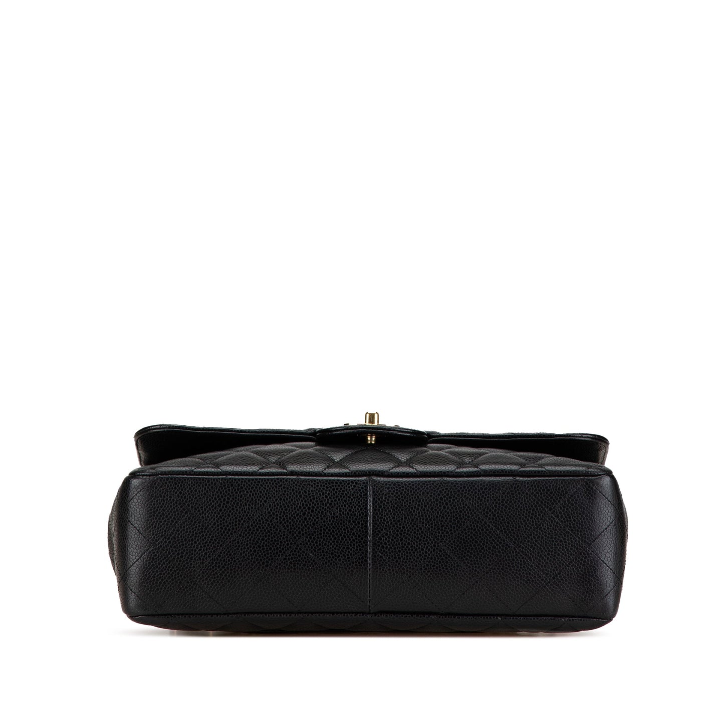 Black Chanel Jumbo Classic Caviar Single Flap Shoulder Bag