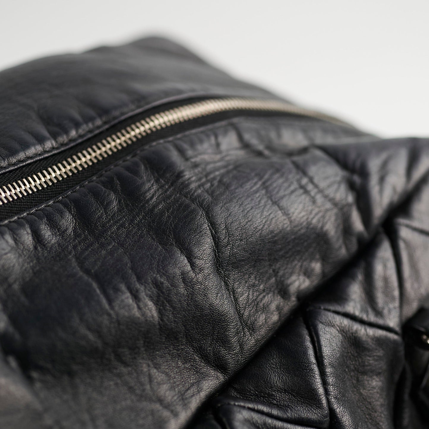 Chanel Bowling Black Lambskin Shoulder Bag - Series 12