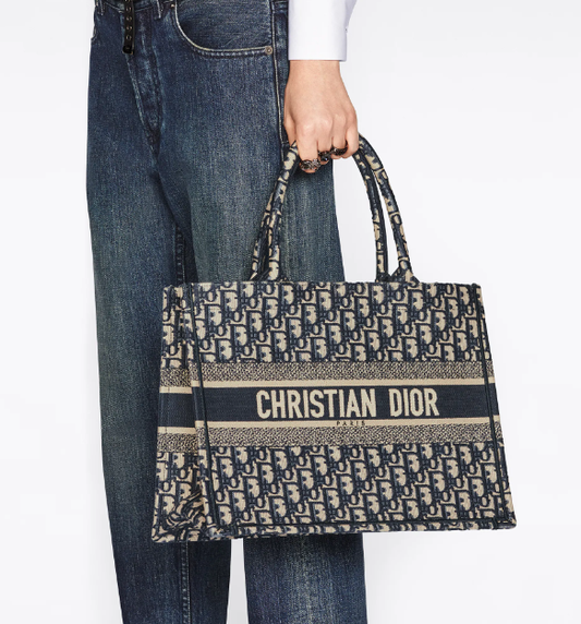 Dior Book Tote Medium Canvas Bag