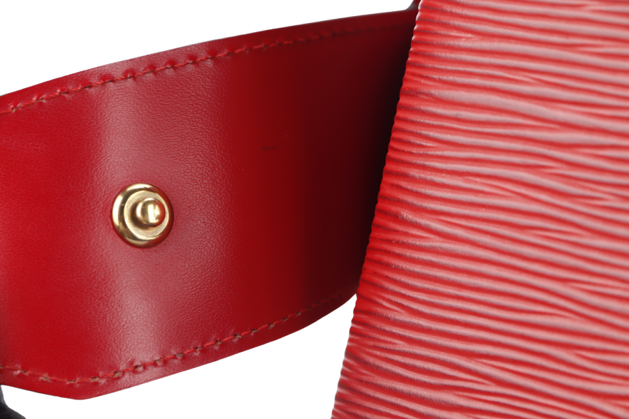 LOUIS VUITTON SAC D'EPAULE SHOULDER BAG (M80193) RED EPI LEATHER GOLD HARDWARE NO DUST COVER